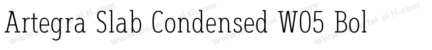 Artegra Slab Condensed W05 Bold字体转换